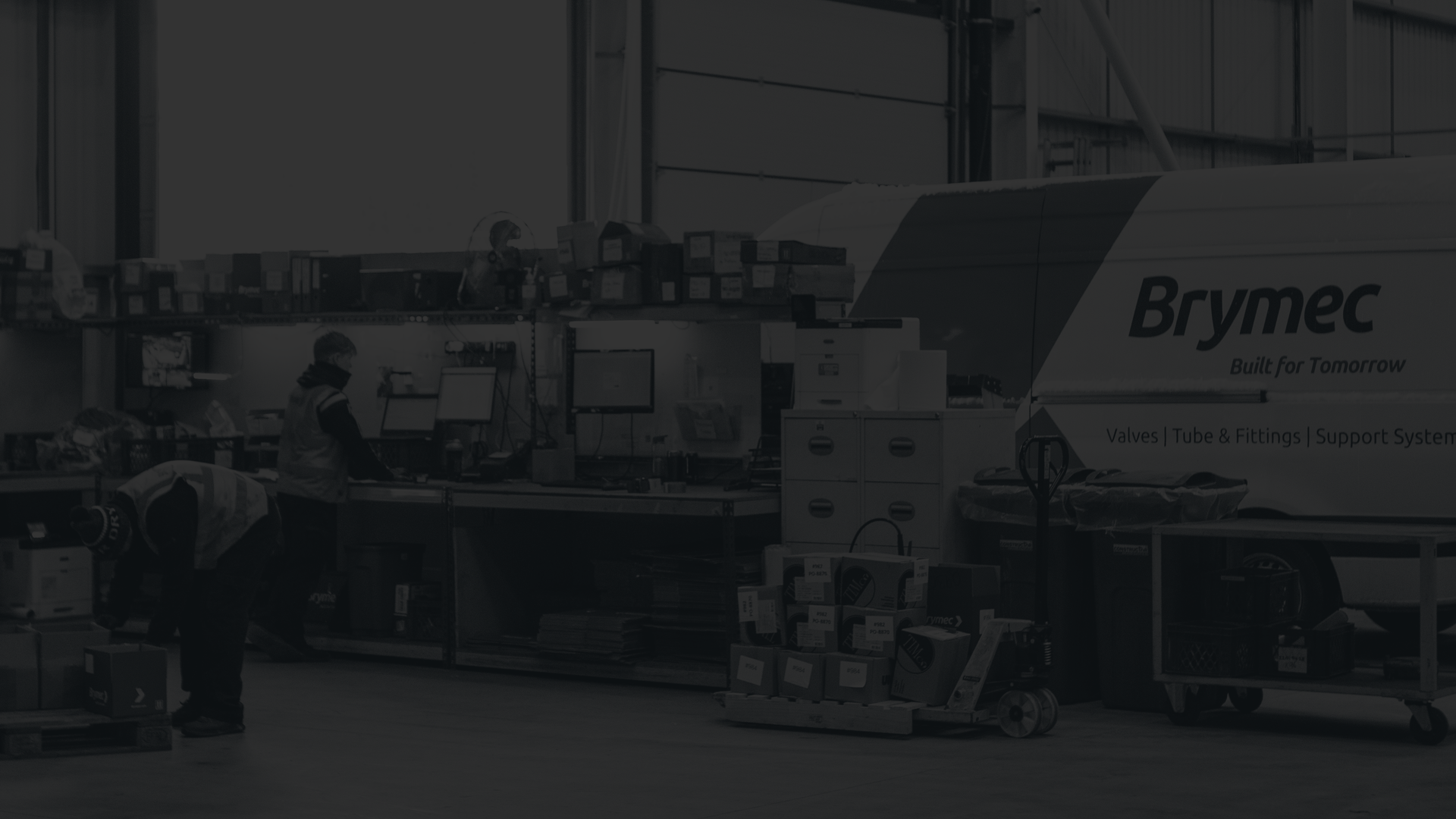 Brymec warehouse staff