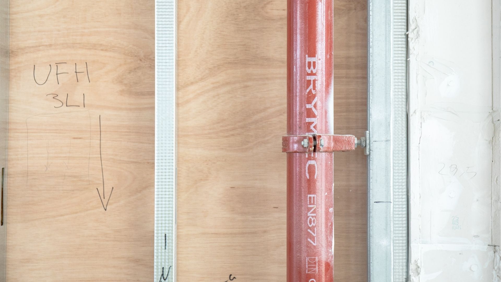 brymec cast iron pipe installed