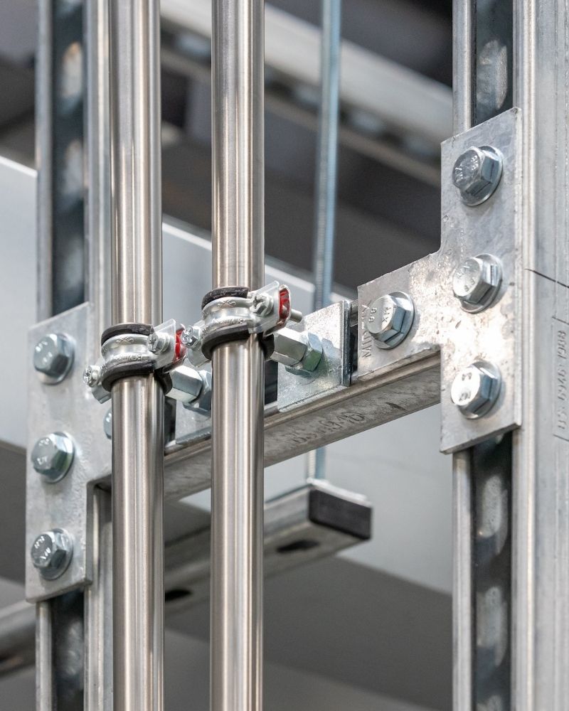brymec channel bracketry and pipe clamps