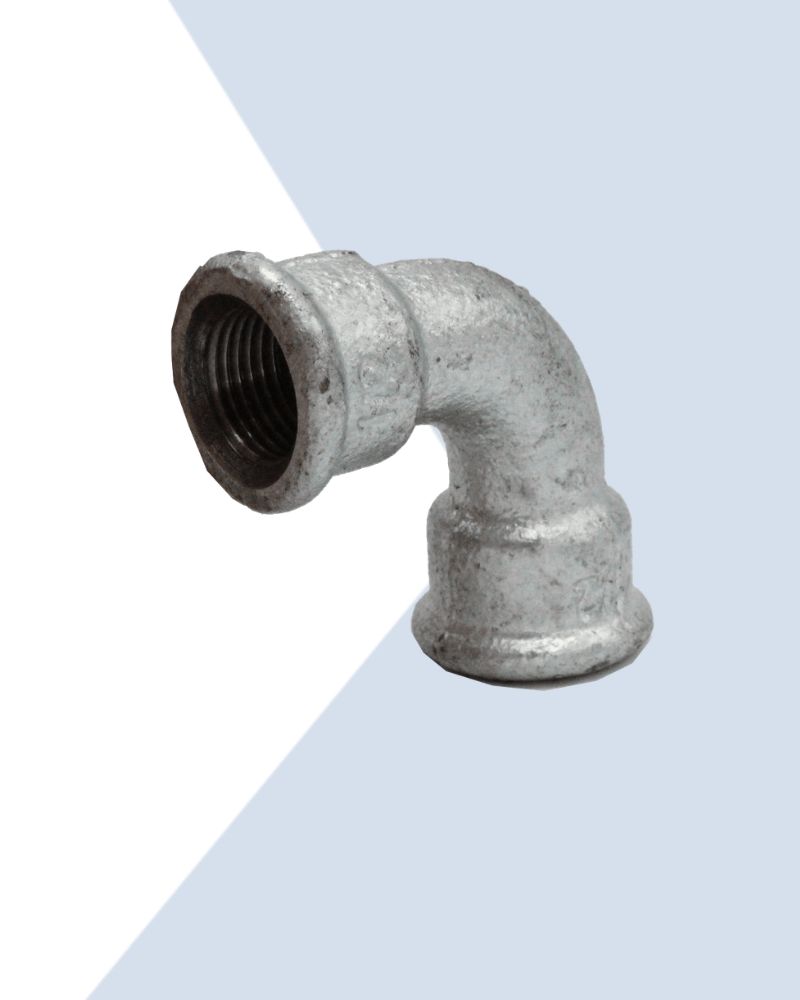 galvanised brymec malleable iron short bend