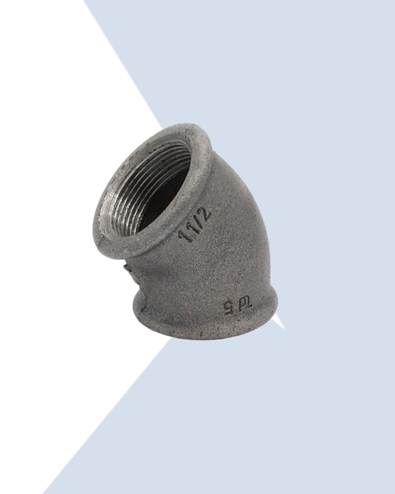 brymec black malleable iron elbow